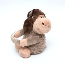 NICI Schaf Lamm Jolly Mäh DEAN Pilot Fliegerbrille Brille 15 cm Klett Stofftier