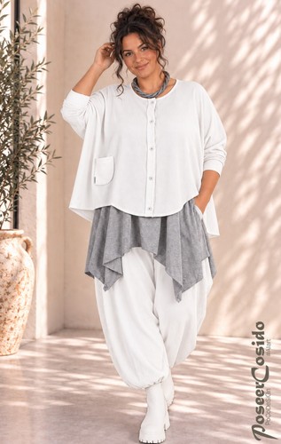 Lagenlook oversize jacke - lagenlook,
