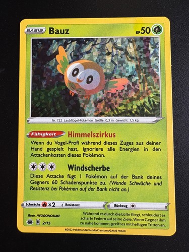 Pokemon einzelkarten holo bauz - einzelkarten,