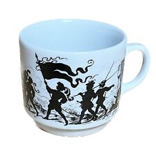 Kaffee Tasse Seltmann Weiden Porzellan Mittelalter Motiv Fanfaren Schwert Burg