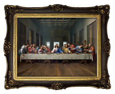 Jesus Das letzte Abendmahl art Da Vinci Bild Gesú Ultima Cena Mit Rahmen
