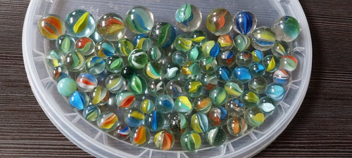 Alte glas murmeln - 80,