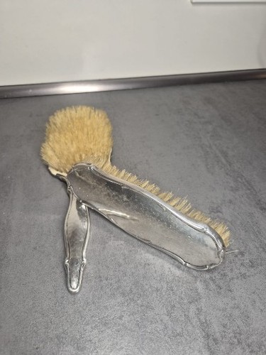 Antike silber bürste - antike, silber-bürste