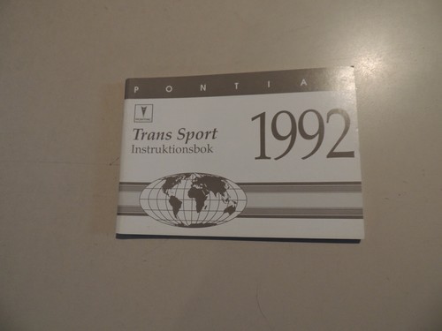 1992 pontiac trans sport 8l - sport, 3,8l