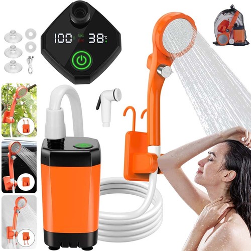 Tragbare campingdusche mit - tragbare,