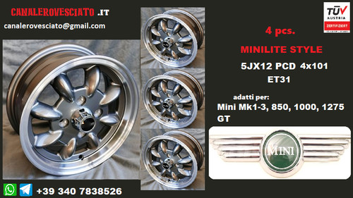 Alufelgen minilite zoll - 5j,