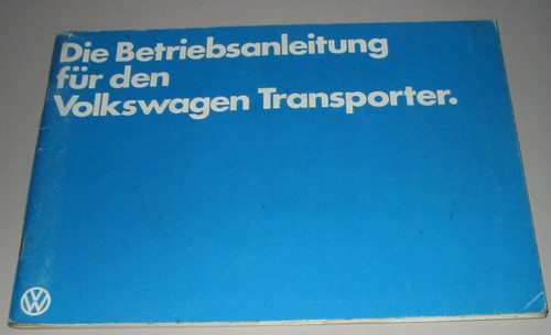 Betriebsanleitung t3 - vw,