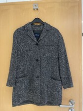 Jones Armstrong Boucle Blazer Jacke Jäckchen Schurwolle Seide gefüttert Gr. 34
