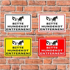 Schild Bitte Hundekot
