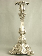 GROSSER OPULENTER  KERZENLEUCHTER  UM 1860  SILBER    KERZENHALTER  LEUCHTER