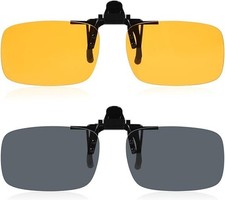 AUYAO Polarisierte Sonnenbrille Clip, 12 Stück Brillen Sonnenbrillen Aufsatz Cli