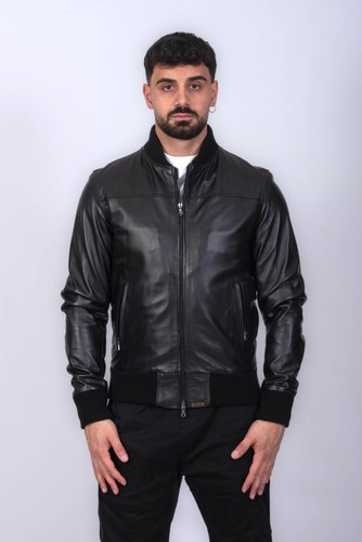 Herren leder bomberjacke - herren,