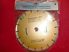 Diamanttrennscheibe 230      2,4 x 7 x 22,22 mm     Durchmesser 230 mm     für T