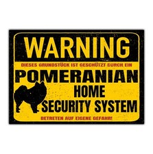 Schild pomeranian pom - schild,