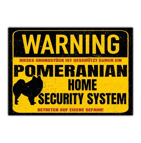 Schild pomeranian pom - schild,