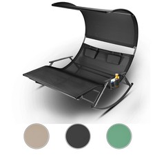 Doppel-Gartenliege mit Dach