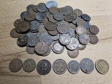 Münz-Konvolut 1921-1933 Kupfer/Messing (ca. 100 Stück)