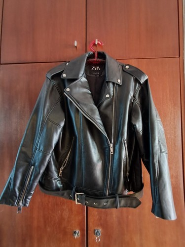 Zara oversized lederjacke - zara,