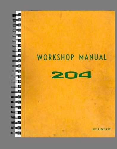 Peugeot 204 werkstatthandbuch - peugeot,