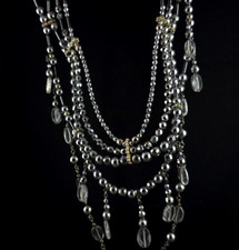 Kette Bergkristall Hämatit