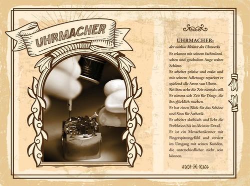 Blechschild 18x12 uhrmacher - blechschild,