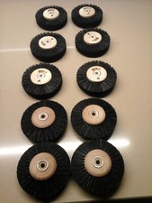 Zahntechnik Polierbox Prothesen Polierbürsten mit Holzkern 10 Stück Neu Fino 