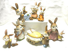 Goebel Hase Osterhase Hasenfamilie Mutterglück Vaterfreuden Hasenwiege Hasenbaby