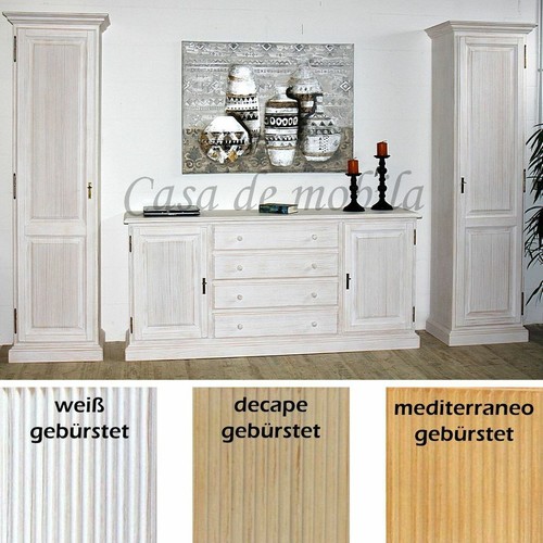 Massivholz anbauwand set - massivholz,