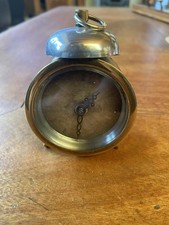 Antiker Reisewecker Mechanisch funktionsfähig 1902 Messing