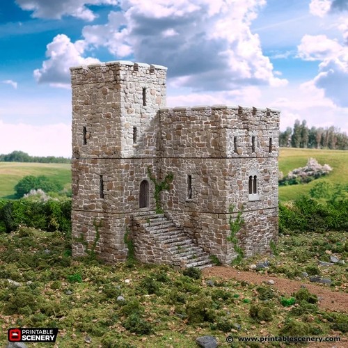 Norman stone fort tabletop - -,