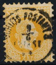 ÖSTERREICH 1867 2kr, gelb