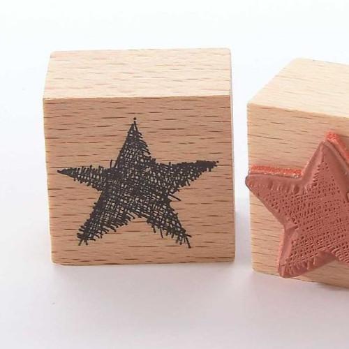Stempel stern schraffiert - stern,