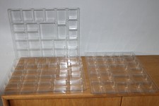 3 Stück Sortierbox -tablett Aufbewahrung Perlen Kunststofftablett 35,5 x 28,5 cm