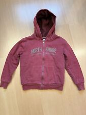 TOP Sweatjacke Sweatshirt Teddyfleece Thermo warm Winter Kapuze dunkelrot Gr 140