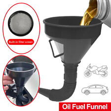 Abgewinkelter Trichter Einfülltrichter mit Sieb Kunststoff Groß Öl Benzin Diesel