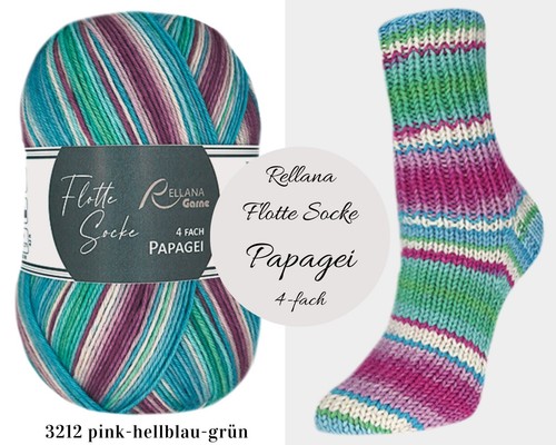 Rellana flotte socke papagei - "rellana, papagei"