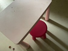 IKEA MAMMUT Kindertisch rosa +