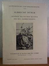 Kupferstiche und Holzschnitte von Albrecht Dürer. Graphik deutscher Meister des 