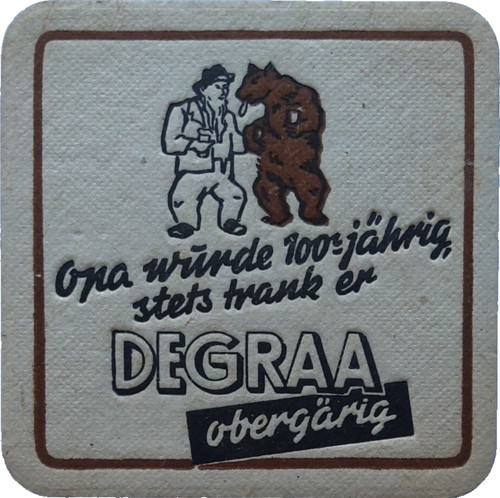 Alter bierdeckel brauerei - alter, u