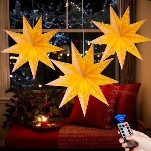 Beleuchteter weihnachtsstern - beleuchteter,