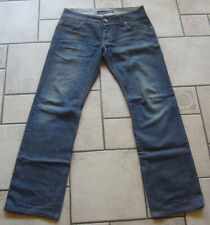 LTB Jeans Hose LOW RISE geknöpft blau BOOT Cut USED W34 L34