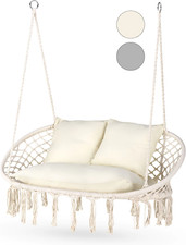 Outtec® Hängesessel XXL mit 3 Kissen Hängestuhl Hängesitz 2 Personen bis 200 kg