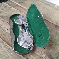 Optal Brille Nickelbrille Frühe Bundeswehr BW Metall-Etui Vintage 60er Military