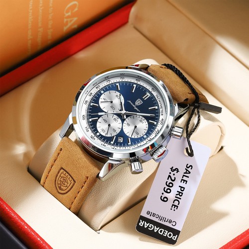 Luxus herren leder uhr - luxus,