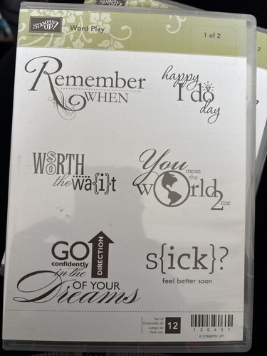 Stampin stempelset word - stempelset,