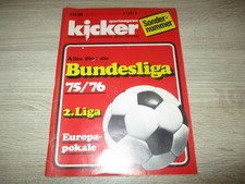 Kicker Sonderheft Bundesliga 75/76 1975 1976 Sehr guter Zustand