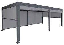 Pergola 6x3m mit Seitenrollos