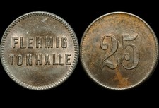 WERTMARKE: 25 Pfennig. FLEHMIG