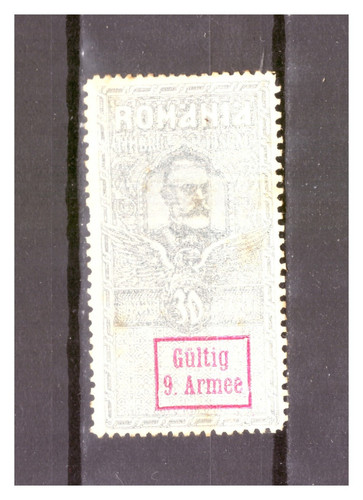 Rumänien 1917 fiskalmarke - rumänien,