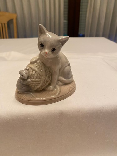 Gilde porzellan katze mit maus - gilde,